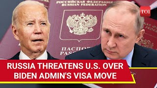 Furious Russia Threatens US With Retaliation After Washingtons Visa Move Against Moscow  Report [upl. by Hemetaf852]