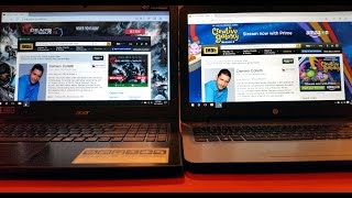 Acer Aspire E15 E5575G53VG vs HP 15ay018nr Laptop Computer Start Up  Web Browser Speed Review [upl. by Neryt]