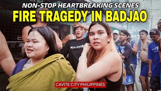 Fire Tragedy in BADJAO Cavite City Philippines  NonStop Heartbreaking Tragic Scenes 4K [upl. by Neih]