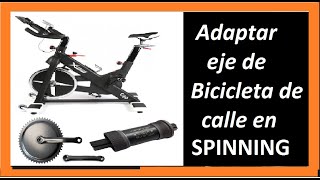 Como reparar una bicicleta estática de spinning si tiene dañado el eje [upl. by Latreshia]