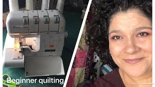 Beginner Quilting Tutorial using a Serger [upl. by Smitt]