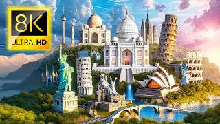 TOP 50  Beautiful Landmarks Around the World  MustSee Incredible Sights 60FPS 8K ULTRA HD [upl. by Antons19]