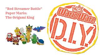 WarioWare DIY Records  quotRed Streamer Battlequot  Paper Mario The Origami King [upl. by Etnoj310]