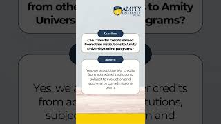 Amity University Online FAQs [upl. by Toffey]