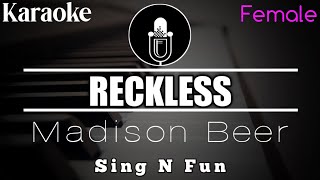 Madison Beer  Reckless Karaoke Female Key [upl. by Buerger34]