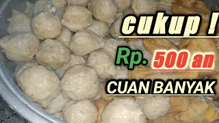 Resep pentol bakso cilok pentol celup saos jajanan semua kalangan [upl. by Ahtnicaj801]