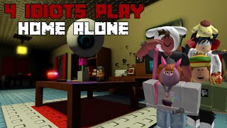 4 Idiots Left Home Alone  Roblox Home Alone [upl. by Allegna452]