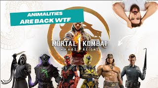 Reacting to Mortal Kombat 1 Khaos Reigns Announcement amp Animalities [upl. by Aggappora]