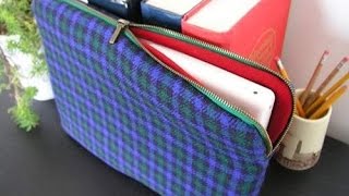 Laptoptasche selber nähen Laptoptasche selber machen Nähen anleitung [upl. by Idac407]