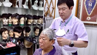 Handmade Wig Making Process by Toupee Craftsman With 40 Years of Experience [upl. by Siffre]