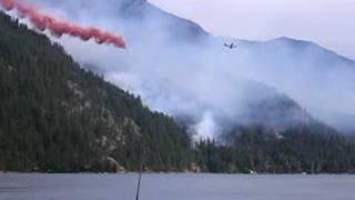 Stehekin Fire Retardant Drop 1 [upl. by Scot]