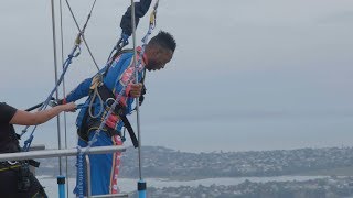 Worlds Highest AlleyOop  Harlem Globetrotters [upl. by Nanice745]