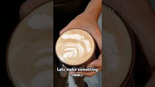 Lets make something new latte arts barista love coffee ytshorts youtubeshorts shortsmom bae [upl. by Fillbert]