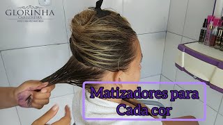 COMO MATIZAR UM CABELO LOIRO  QUAL MATIZADOR USAR  LOIRO EM UM CABELO LISO NATURAL [upl. by Eenar]