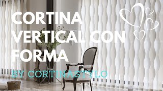 Nueva Cortina Vertical Ondas Cortinastylo [upl. by Tevis]