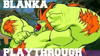 Street Fighter Alpha 3 Blanka Playthrough [upl. by Ylimme352]