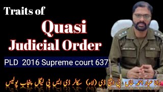 Traits of Quasi Judicial Order  Babul ilm Law Academy [upl. by Ailb]