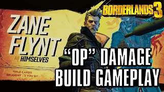 The quotOverpoweredquot ZANE Gun Damage Build Gameplay in Borderlands 3 [upl. by Ardnak495]