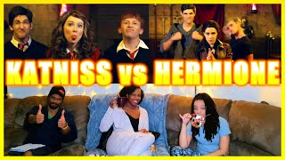 FR Reacts KATNISS vs HERMIONE Princess Rap Battle Molly C Quinn amp Whitney Avalon [upl. by Akimed965]