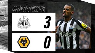 Newcastle United 3 Wolverhampton Wanderers 0  Premier League Highlights [upl. by Grote]