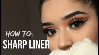 HOW TO  SHARP Winged Eyeliner♡ [upl. by Diarmid]