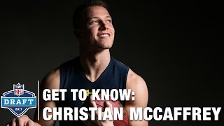 Get to Know Christian Mccaffrey Stanford RB  2017 NFL Draft [upl. by Roumell]