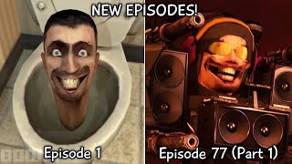 Skibidi Toilet 1  77 Part 1 All Episodes 60 FPS REMASTERED Upgraded DJ Toilet Episode 77 [upl. by Hpesojnhoj74]