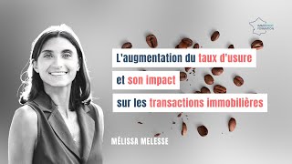 Laugmentation du taux dusure et son impact sur les transactions immobilières [upl. by Cave192]