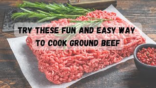 Worth trying these 5 Best Ways of Cooking Ground Beef groundbeefrecipe groundbeef [upl. by Nuahsal]