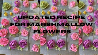 Updated recipe for marshmallow flowers using agar agar [upl. by Kora975]