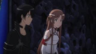 Sword Art Online Kirito and Asuna meet Gleam Eyes [upl. by Eirok]