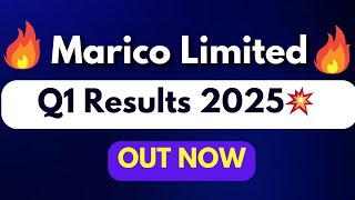 MARICO Q1 results 2025 MARICO results today MARICO Share News MARICO Share latest news [upl. by Morgen]