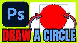 How To DRAW A Circle In Photoshop Quick amp Easy [upl. by Golter]