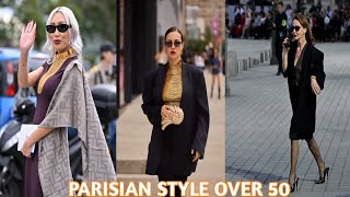 How to Dress Parisian Style Over 50  French Women Over 507 Secrets To Fashion Over 50 Luxury look [upl. by Neelhtak]