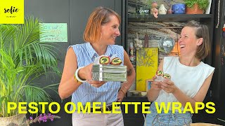 Gezonde wrap met pestoomelet  Sofie Dumont  Mama Van Vijf [upl. by Nolasba]