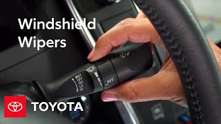 Toyota HowTo Windshield Wipers  Toyota [upl. by Nahem811]