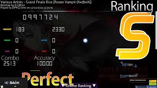 Rosen Vampir omic2021 grand finals SS 9977k [upl. by Zel]