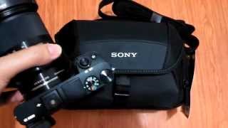 Sony LCS U21 shouldersling bag unboxing and overview [upl. by Ollie776]