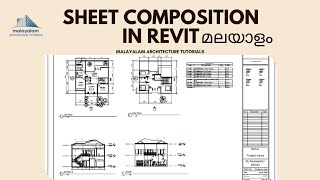 How to Create and Edit Sheets in Revit  Sheet Composition In Revit  Revit മലയാളം Tutorials [upl. by Craven]