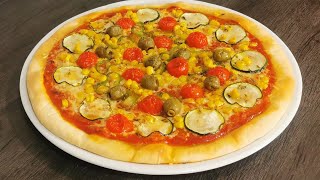 Cena rápida y perfecta para tu familia PIZZA FÁCIL SIN LEVADURA  Como hacer masa de pizza fácil [upl. by Ndnarb899]