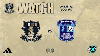 Union Academy U16 vs PDA 31624 [upl. by Samled]