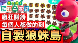 【集合啦！動物森友會】19自製狼蛛島！每個人都做的到  瘋狂賺錢 46 萬Animal Crossing 2020 [upl. by Lada]