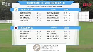 KCL Championship  Round12  Holmesdale CC 1st XI v Beckenham CC 1st XI [upl. by Donnell93]