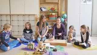 Kinderyoga Klang  Stundenbild quotTeddys Geburtstagquot Grundschule Berlin Sunlight Kids Yoga [upl. by Nonnag]