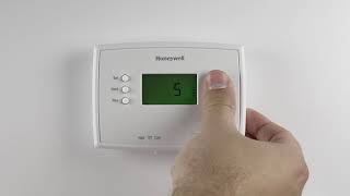 Honeywell Home RTH2300 Thermostat Advanced Programming [upl. by Sherer268]