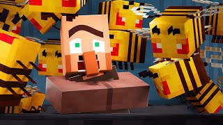 VILLAGER NEWS BEES MINECRAFT ANIMATION shorts [upl. by Eidlog531]