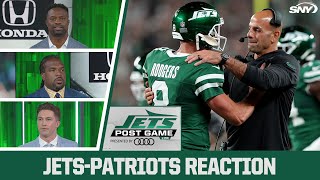 Bart Scott Willie Colon and crew react to Jets 243 win over Patriots  Jets Post Game Live  SNY [upl. by Lipson]