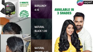 How to Apply Godrej Instant Black Hair Color Shampoo in 5 Mins  Godrej Export Hair Color Shampoo [upl. by Adnohsek12]