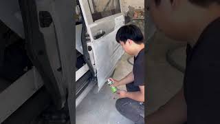 Car door repairing with spraysprayshorts [upl. by Maxentia]