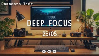 Pomodoro timer ★︎ Deep focus ★︎ 25 Minute Timer ★︎ Lofi Pomodoro 2505 [upl. by Schiro]